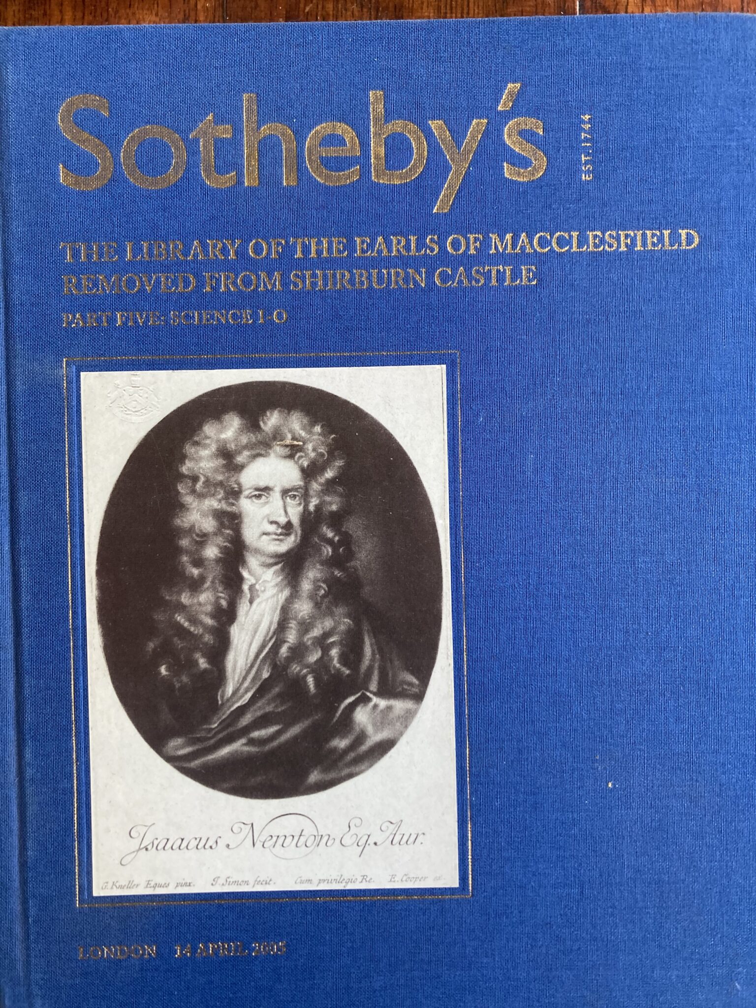 Three Volumes, A-C, D-H, I-O The Library of the Earl of Macclesfield, Science Books 2004/5-All Book Sales go to Medecins sans Frontiere Charity