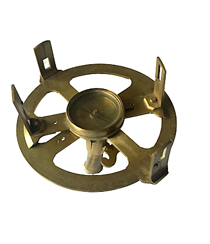 French Surveying Circle whole signed Gourdin à Paris C 1770 or Dutch Circle