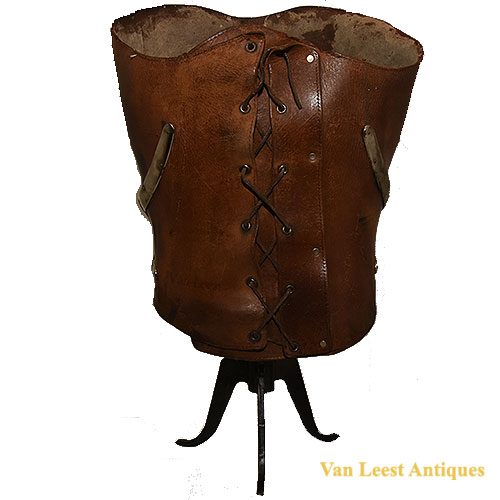 Armoured medical corset for scoliosis by C. Pege of Angers