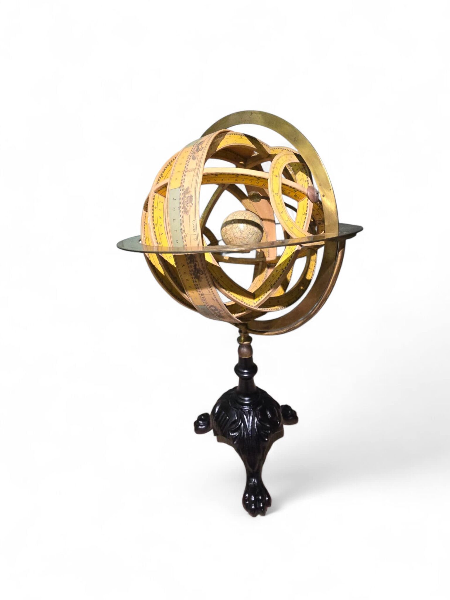 Rare 19th Century Armillary Sphere By Faustino Paluzie — Barcelona, Circa 1880